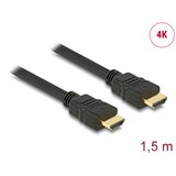 DeLOCK Cavo HDMI ad alta velocità con Ethernet connettore > connettore 4K Nero