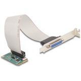 DeLOCK Delock Mini PCIe I/O PCIe full size 1 x parallelo, Scheda di interfaccia 