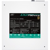 DeepCool DQ750-M-V2L WH alimentatore per computer 750 W 20+4 pin ATX Bianco bianco, 750 W, 100 - 240 V, 47 - 63 Hz, 10 A, Attivo, 110 W
