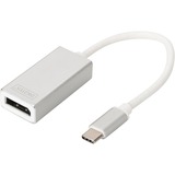 Digitus Adattatore grafico DisplayPort USB Type-C™ 4K bianco/Argento, 3840 x 2160 Pixel