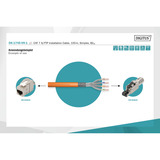 Digitus Cavo di posa Professional Cat.7 S/FTP simplex, B2ca arancione 