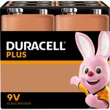 Duracell Plus Power Batteria monouso 9V Alcalino Batteria monouso, 9V, Alcalino, 9 V, 4 pz, Nero, Rame