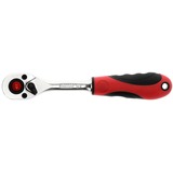 GEDORE Cricchetto reversibile 2K rosso 1/4", Pistola rosso/Nero