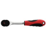 GEDORE Cricchetto reversibile 2K rosso 1/4", Pistola rosso/Nero