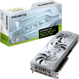 GIGABYTE GeForce RTX 5070 Ti EAGLE OC ICE SFF 16G Scheda Grafica - 16GB GDDR7, 256 bit, PCI-E 5.0, 2542 MHz Core Clock, 3 x DP 2.1a, 1 x HDMI 2.1b, NVIDIA DLSS 4, GV-N507TEAGLEOC ICE-16GD 256 bit, PCI-E 5.0, 2542 MHz Core Clock, 3 x DP 2.1a, 1 x HDMI 2.1b, NVIDIA DLSS 4, GV-N507TEAGLEOC ICE-16GD, GeForce RTX 5070 Ti, 16 GB, GDDR7, 256 bit, 7680 x 4320 Pixel, PCI Express x16 5.0