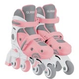 GLOBBER Learning Skates 2 in 1 Gr. 26-29, Pattini in linea rosa