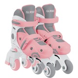 GLOBBER Learning Skates 2 in 1 Gr. 26-29, Pattini in linea rosa
