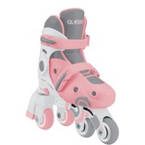 GLOBBER Learning Skates 2 in 1 Gr. 26-29, Pattini in linea rosa