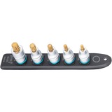 Hazet SmartRail 1/2" set di bussole con profilo interno multidentato, 5 pezzi, chiave combinata   Nero