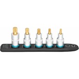Hazet SmartRail 1/2" set di bussole con profilo interno multidentato, 5 pezzi, chiave combinata   Nero