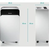 Hisense D12CW 40 dB 180 W Bianco, Deumidificatore bianco, 180 W, 220 - 240 V, 5 - 35 °C, 30 - 80%, 280 mm, 200 mm