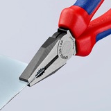 KNIPEX 03 02 160 Pinze da elettricista pinza, Pinze universali blu, Pinze da elettricista, Acciaio, Plastica, Blu/Rosso, 16 cm, 223 g