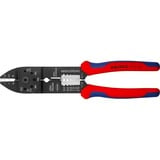 KNIPEX 97 21 215 pinza Crimpatrice rosso/Blu, Crimpatrice, Acciaio, Plastica, Blu/Rosso, 23 cm, 224 g