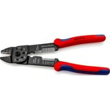 KNIPEX 97 21 215 pinza Crimpatrice rosso/Blu, Crimpatrice, Acciaio, Plastica, Blu/Rosso, 23 cm, 224 g