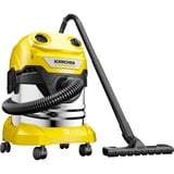 Kärcher WD 4 SV-20, Aspira bagnato / asciutto giallo/in acciaio inox
