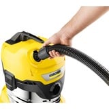 Kärcher WD 4 SV-20, Aspira bagnato / asciutto giallo/in acciaio inox