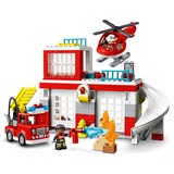 LEGO DUPLO Caserma dei Pompieri ed elicottero Set da costruzione, 2 anno/i, Plastica, 117 pz, 2,06 kg