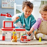 LEGO DUPLO Caserma dei Pompieri ed elicottero Set da costruzione, 2 anno/i, Plastica, 117 pz, 2,06 kg
