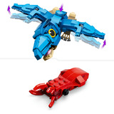 LEGO Dinosauro bebé Jurassic World Pteranodon, Giochi di costruzione Giocattolo Interattivo con Action Figure e Calamaro, Regalo da 7+, Set da costruzione, 7 anno/i, Plastica, 373 pz, 425 g