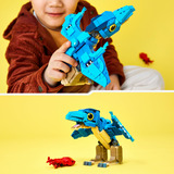 LEGO Dinosauro bebé Jurassic World Pteranodon, Giochi di costruzione Giocattolo Interattivo con Action Figure e Calamaro, Regalo da 7+, Set da costruzione, 7 anno/i, Plastica, 373 pz, 425 g
