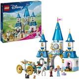 LEGO Disney Princess Castello e carrozza di Cenerentola, Giochi di costruzione Set da costruzione, 6 anno/i, Plastica, 596 pz, 1,12 kg