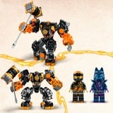 LEGO NINJAGO 71806 Mech Elemento di Terra di Cole, Giochi per Bambini da 7+, Action Figure Personalizzabile con 2 Minifigure, Giochi di costruzione Giochi per Bambini da 7+, Action Figure Personalizzabile con 2 Minifigure, Set da costruzione, 7 anno/i, Plastica, 235 pz, 361 g