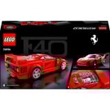 LEGO Speed Champions 76934 Supercar Ferrari F40, Modellino di Auto Sportiva, Macchina Giocattolo da Collezione per Bambini 9+, Giochi di costruzione Modellino di Auto Sportiva, Macchina Giocattolo da Collezione per Bambini 9+, Set da costruzione, 9 anno/i, Plastica, 318 pz, 340 g