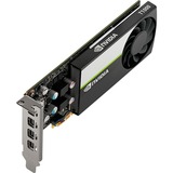 PNY NVIDIA T1000 4 GB GDDR6 T1000, 4 GB, GDDR6, 128 bit, 7680 x 4320 Pixel, PCI Express x16 3.0