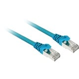 Sharkoon Cavo patch SFTP, RJ-45, con cavo grezzo Cat.7a blu