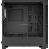 Sharkoon ELITE SHARK CA200G Midi Tower Nero, Torre grande telaio Nero, Midi Tower, PC, Nero, ATX, CEB, EATX, EEB, micro ATX, Mini-ITX, Blu, Verde, Rosso, 16,5 cm