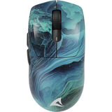 Sharkoon SKILLER SGM25W Ocean, Mouse da gioco turchese/Blu