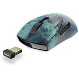 Sharkoon SKILLER SGM25W Ocean, Mouse da gioco turchese/Blu