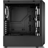 Sharkoon TK5M RGB ATX Desktop Nero, Chassis Tower Nero, Desktop, PC, Nero, ATX, micro ATX, Mini-ITX, Metallo, Plastica, Vetro temperato, Multi