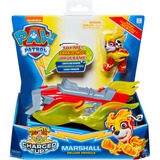 Spin Master PAW Patrol, veicolo deluxe di Mighty Pups Charged Up Marshall con luci ed effetti sonori, veicolo da gioco PAW Patrol , veicolo deluxe di Mighty Pups Charged Up Marshall con luci ed effetti sonori, Interno/esterno, 3 anno/i, LR44, Plastica, Grigio, Rosso, Giallo