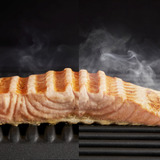 Tefal OptiGrill + GC717810 Griglia di contatto, Come contattare con grill Nero (opaco), Nero, Rettangolare, Pulsanti, 600 cm², 300 x 200 mm, 1 Fornello(i)