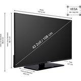 Telefunken XF43AN750M, Televisore LED Nero