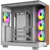 Thermaltake View 380 XL WS ARGB, Chassis Tower bianco/legno