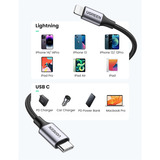 UGREEN 60759 cavo per cellulare Nero, Argento 1 m USB C Lightning 1 m, USB C, Lightning, Nero, Argento, Maschio, Maschio