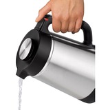 Unold 18715 bollitore elettrico 1,5 L 1800 W Nero, Acciaio inox accaio/Nero, 1,5 L, 1800 W, Nero, Acciaio inox, Plastica, Acciaio inox, Indicatore del livello dell'acqua, Senza filo