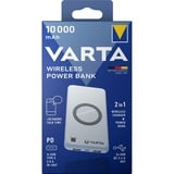 VARTA 57913 Polimeri di litio (LiPo) 10000 mAh Carica wireless Bianco bianco, 10000 mAh, Polimeri di litio (LiPo), Quick Charge 3.0, Carica wireless, 3,7 V, 18 W