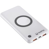 VARTA 57913 Polimeri di litio (LiPo) 10000 mAh Carica wireless Bianco bianco, 10000 mAh, Polimeri di litio (LiPo), Quick Charge 3.0, Carica wireless, 3,7 V, 18 W