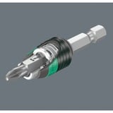 Wera 889/4/1 K Rapidaptor Universalhalter, 1/4", Adattatore chiave combinata  Nero/Verde