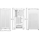 be quiet! Pure Base 501 DX White Midi Tower Bianco, Chassis Tower bianco, Midi Tower, PC, Bianco, ATX, micro ATX, Mini-ATX, Acrilonitrile butadiene stirene (ABS), Vetro, Acciaio, Multi