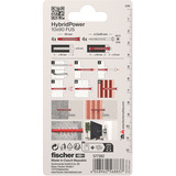 fischer Tassello a gambo lungo HybridPower 10x90 FUS K rosso/grigio