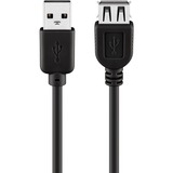 goobay 68905 cavo USB 5 m USB 2.0 USB A Nero Nero, 5 m, USB A, USB A, USB 2.0, Nero