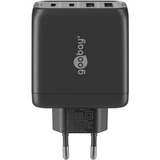goobay Caricatore rapido multiporto USB-C, PD, GaN, 68 Watt, Caricabatterie Nero