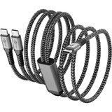 goobay Cavo USB 2.0, connettore USB-C > connettore USB-C Nero/grigio