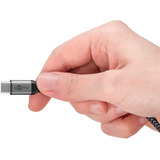 goobay Cavo USB 2.0, connettore USB-C > connettore USB-C Nero/grigio