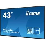 iiyama LH4341UHS-B2, Public Display nero lucido