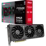 ASUS Prime -RX9070-O16G-EVO AMD Radeon RX 9070 16 GB GDDR6, Scheda grafica grigio, Radeon RX 9070, 16 GB, GDDR6, 256 bit, 7680 x 4320 Pixel, PCI Express 5.0